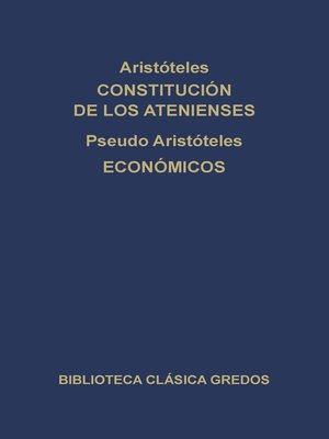 cover image of Constitución de los Atenienses. Económicos.